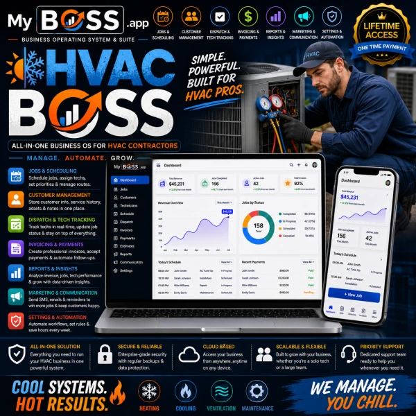 HVAC Business Software | HVAC BOSS HVAC management software by BOSS.ms